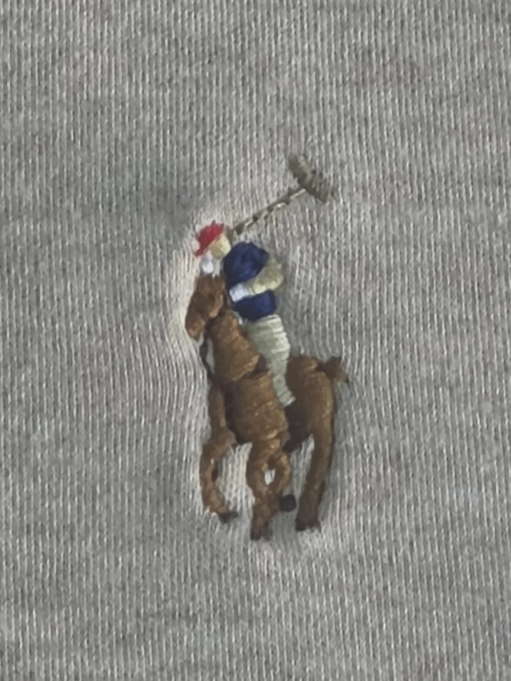 Polo Ralph Lauren Classic Fit Long Sleeve Polo Shirt XXL Beige Pony Cotton